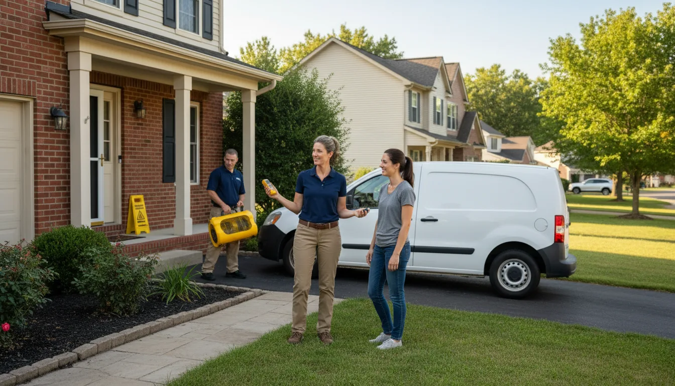 Residential water damage restoration in Saint Amant, LA